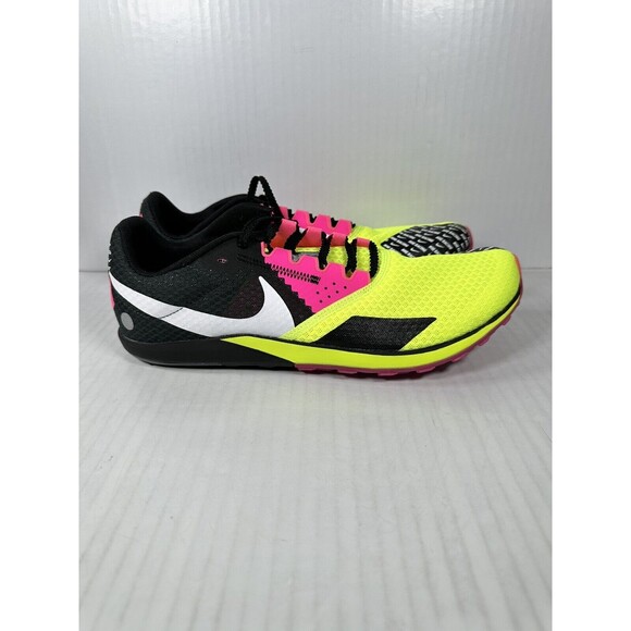 Nike Rival XC 6 Cross Country Spikes Volt Black Pink DX7999-700 Mens Size 10 NEW - Picture 1 of 8